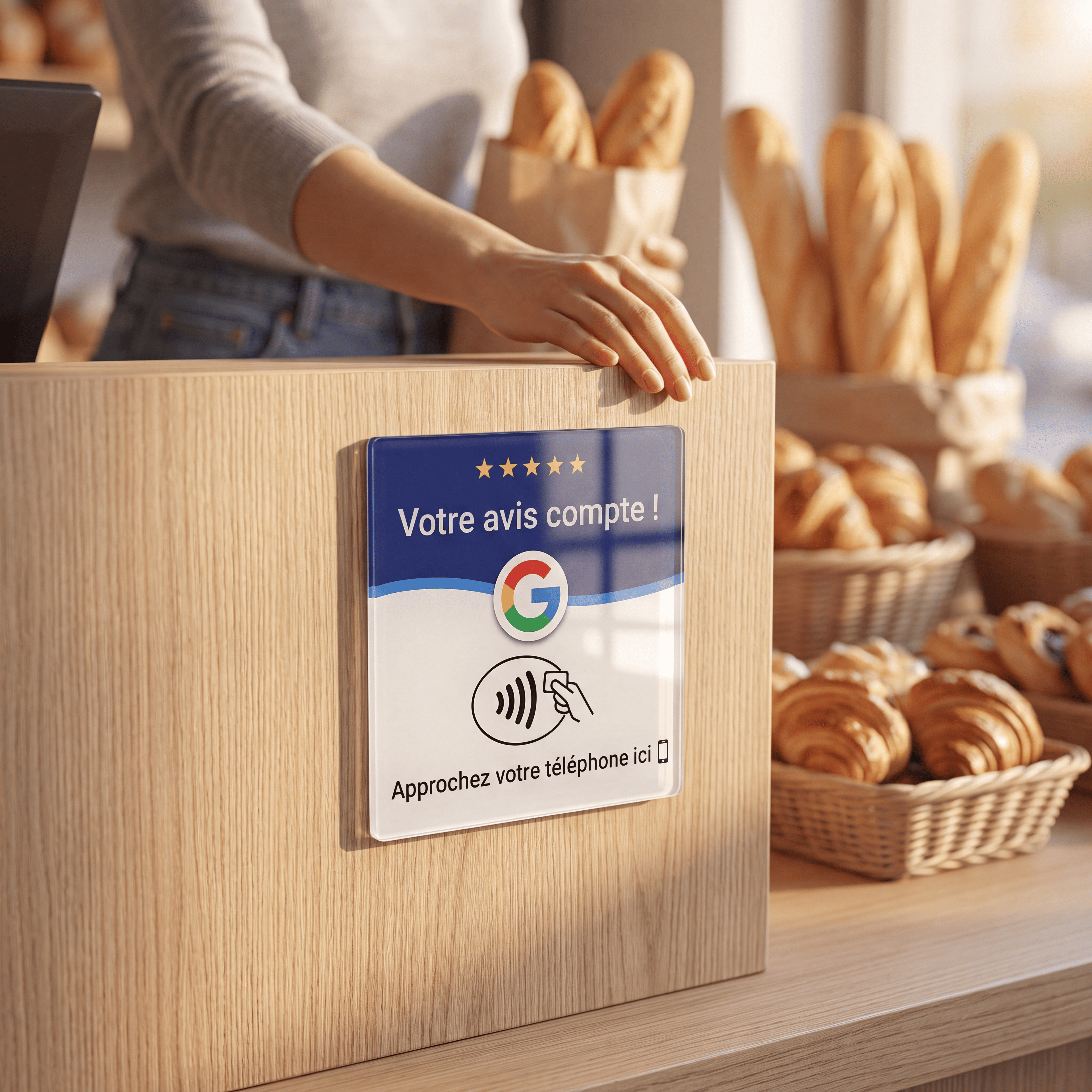 Plaque avis Google