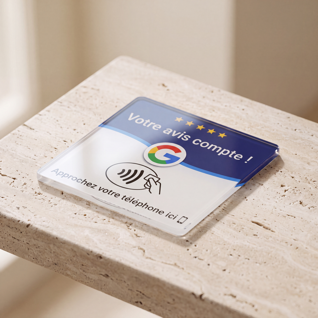 Plaque avis Google